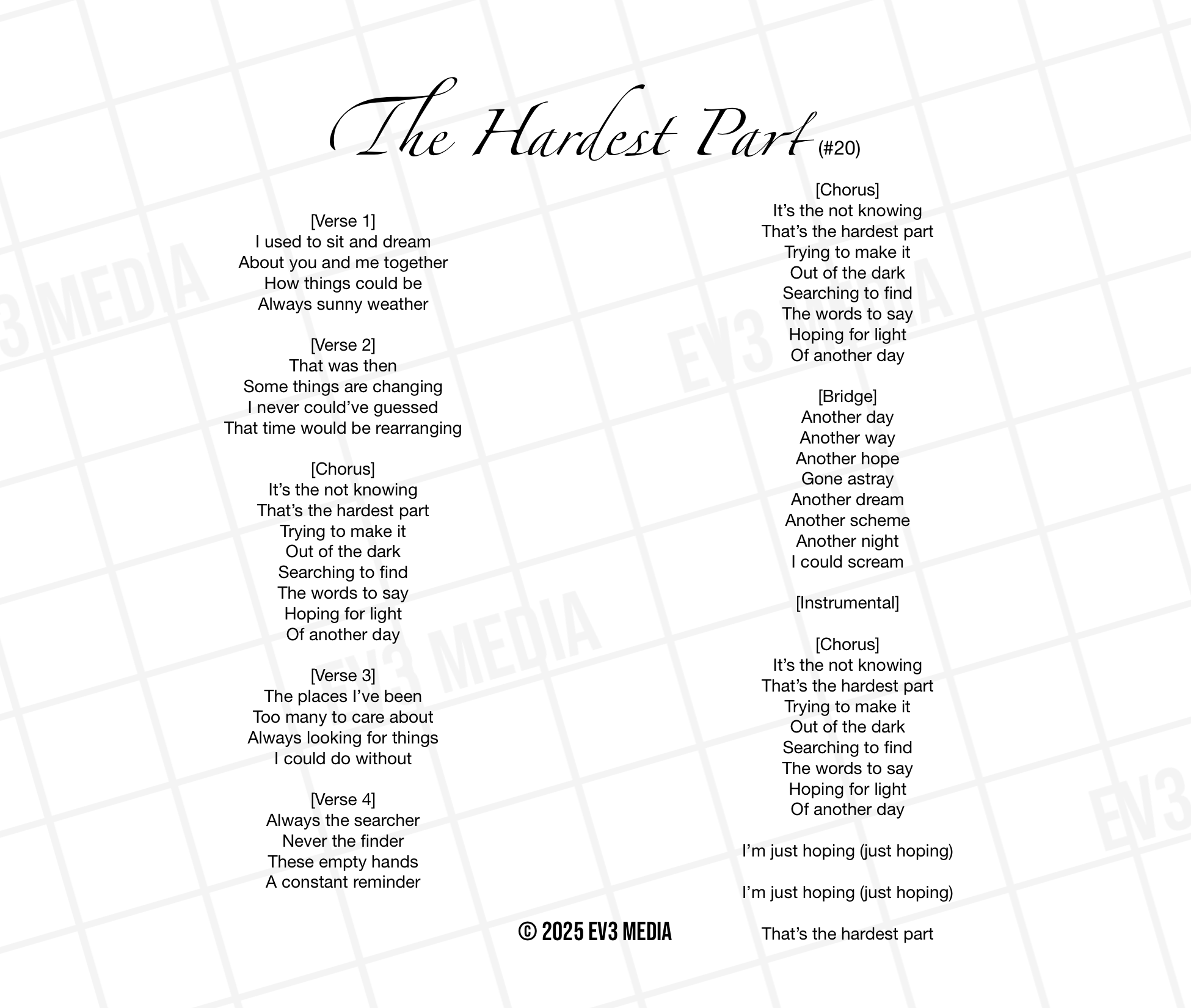 The Hardest Part