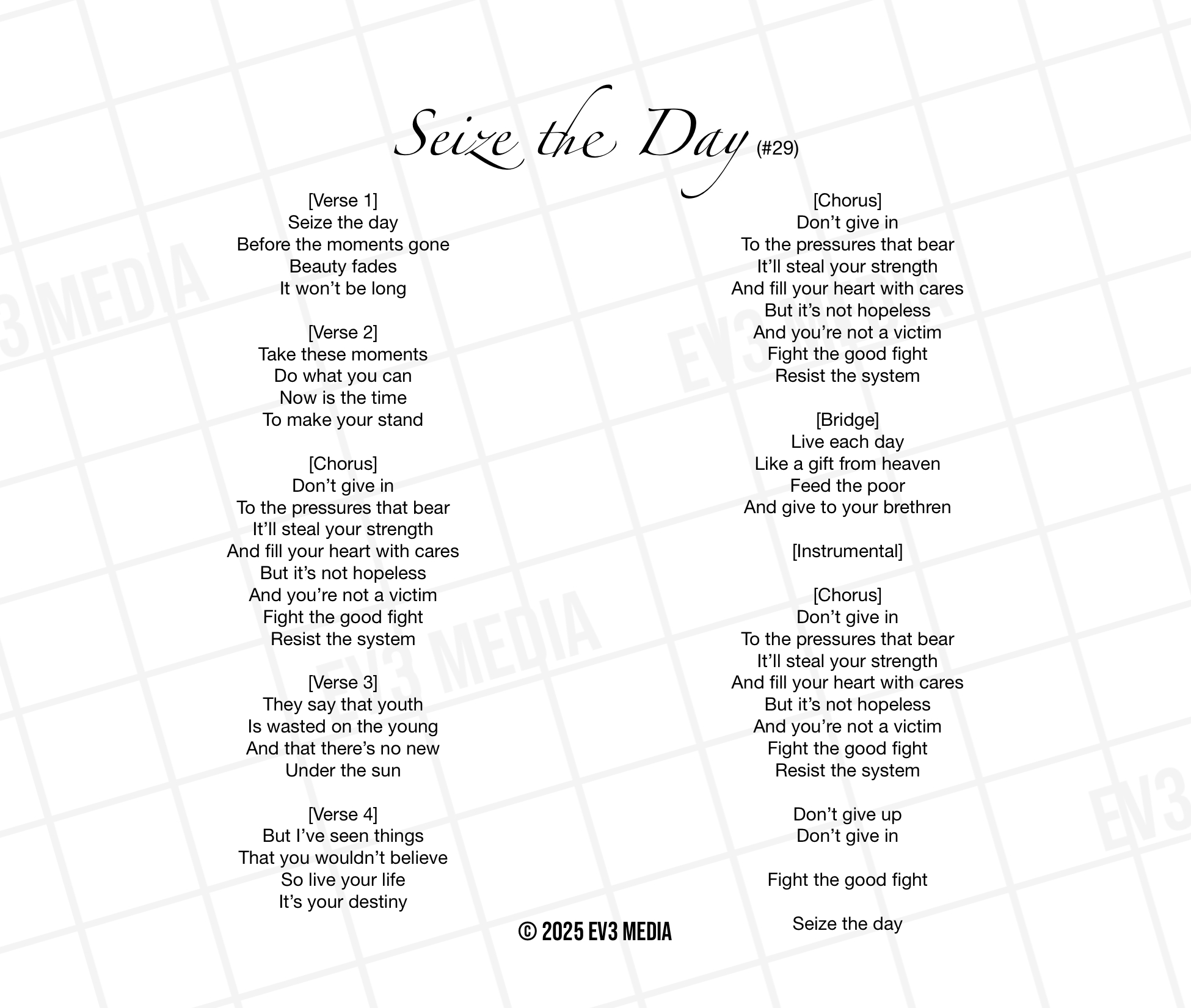 Seize The Day