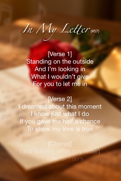 In My Letter