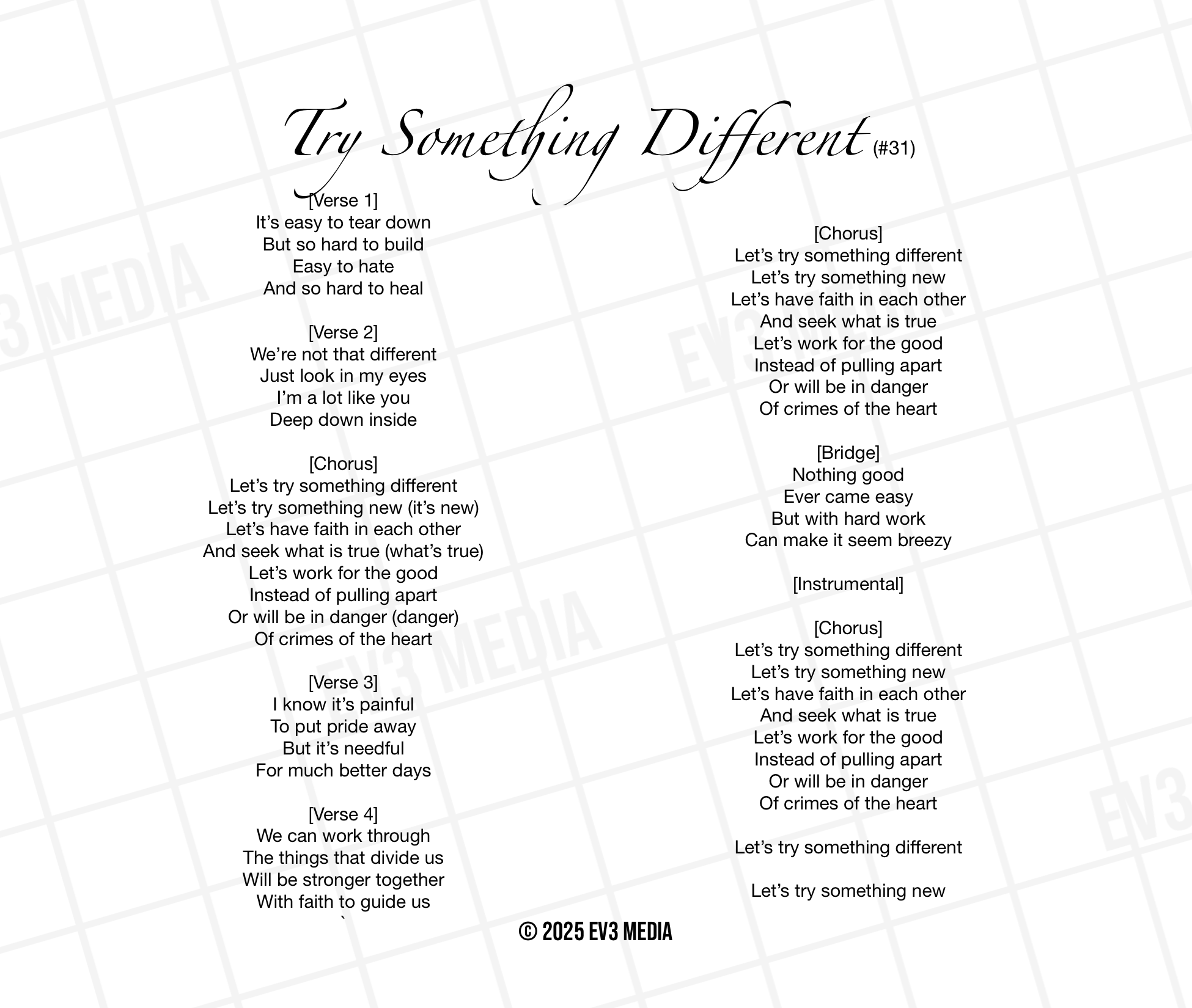 Try Something Different