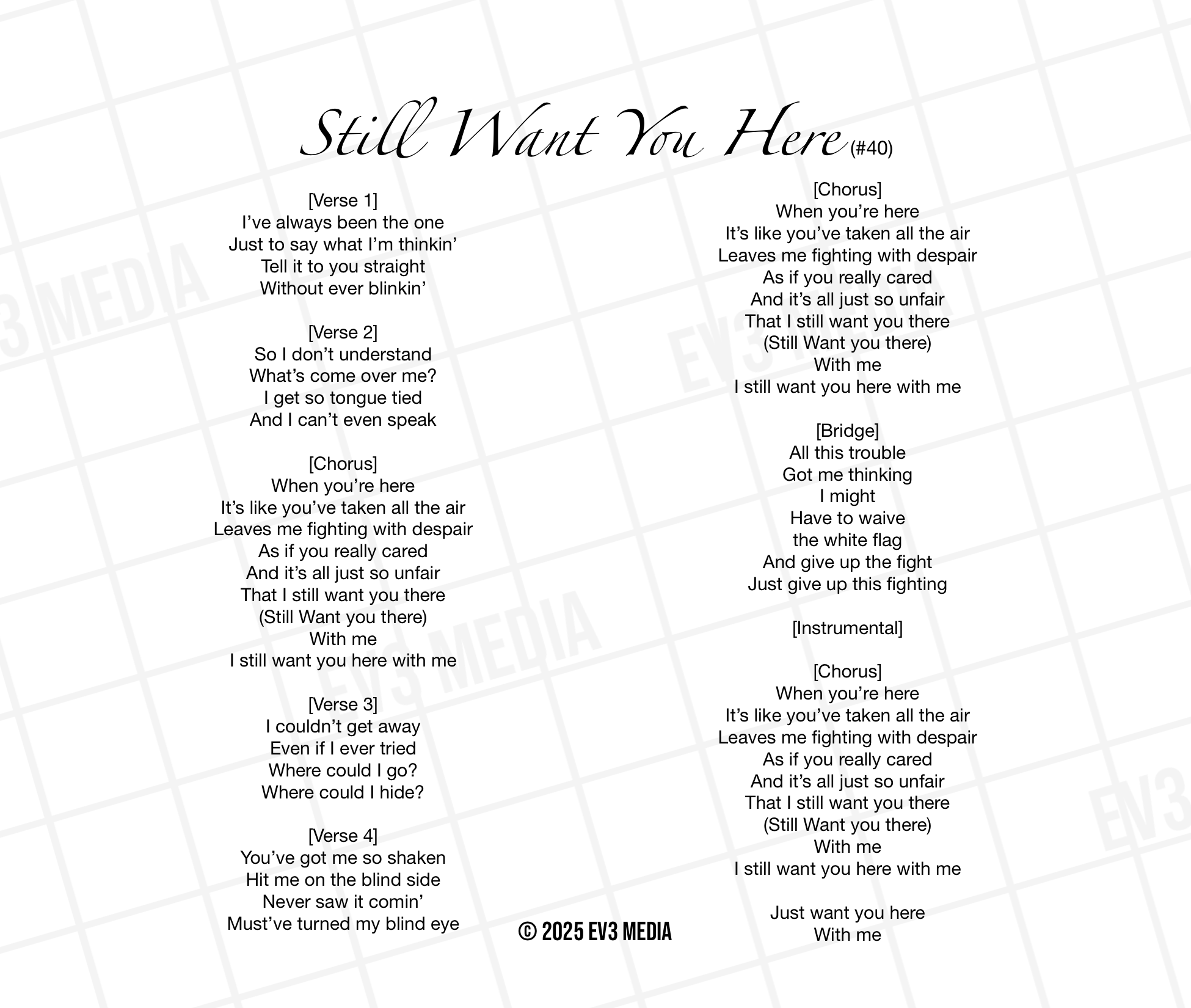 Still Want You Here
