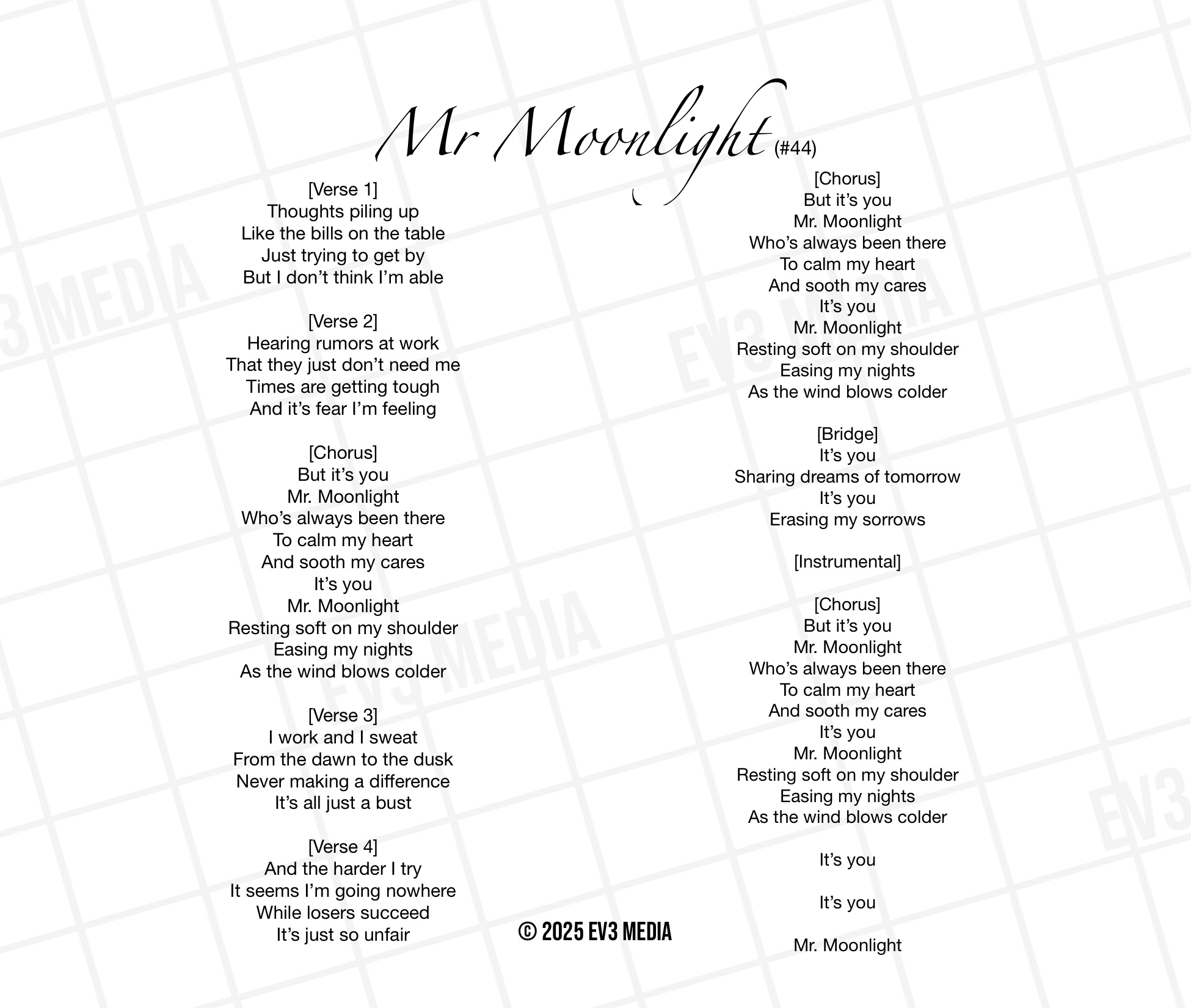 Mr. Moonlight