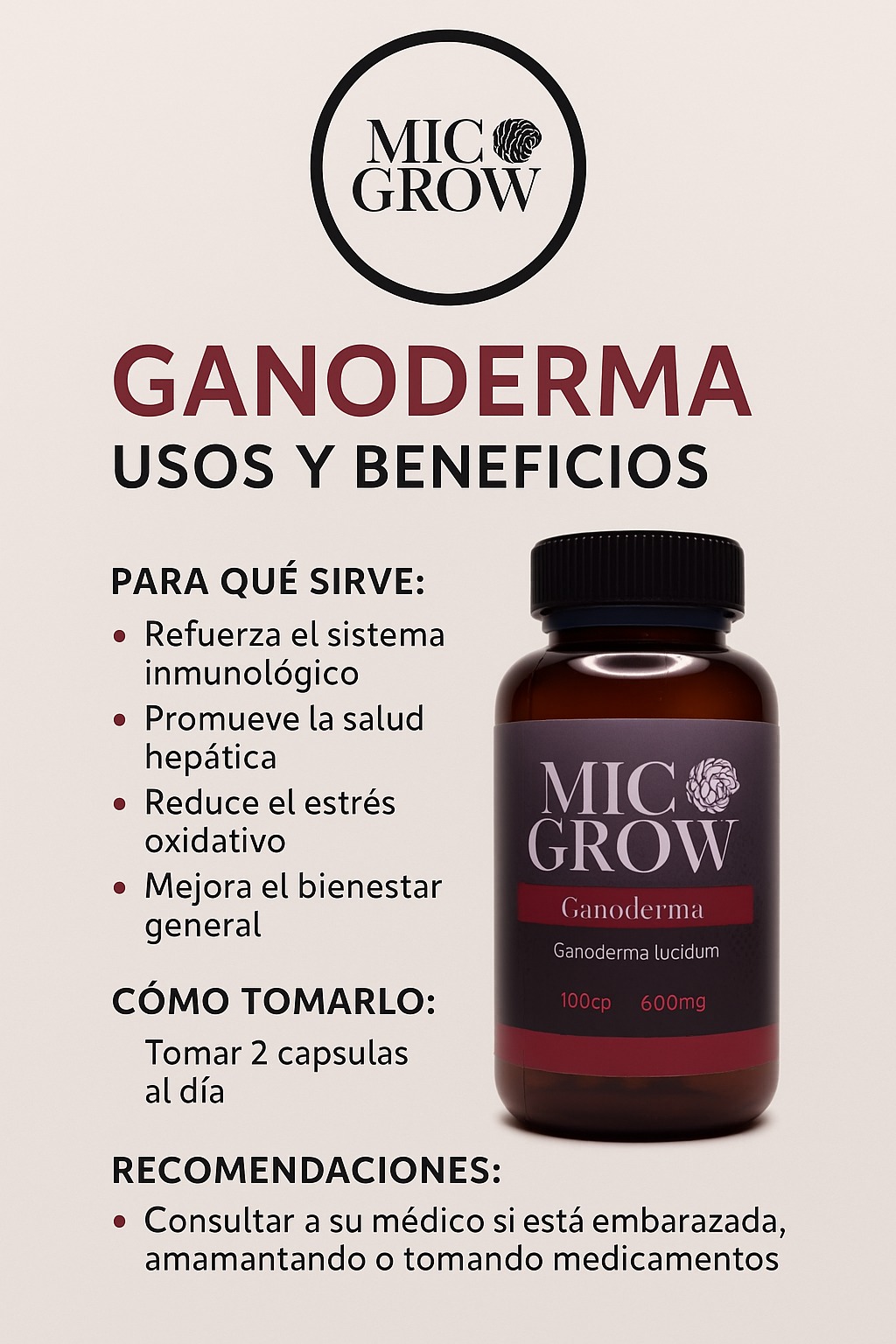 Con tu primera compra recibe un descuento del 10% en ganoderma