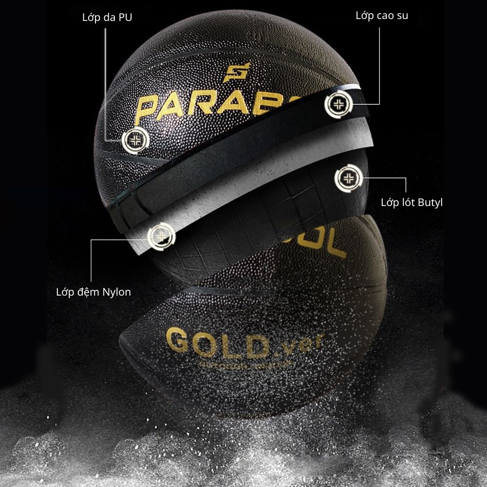 Bóng rổ PARABOL - GOLD.ver - Size 7
