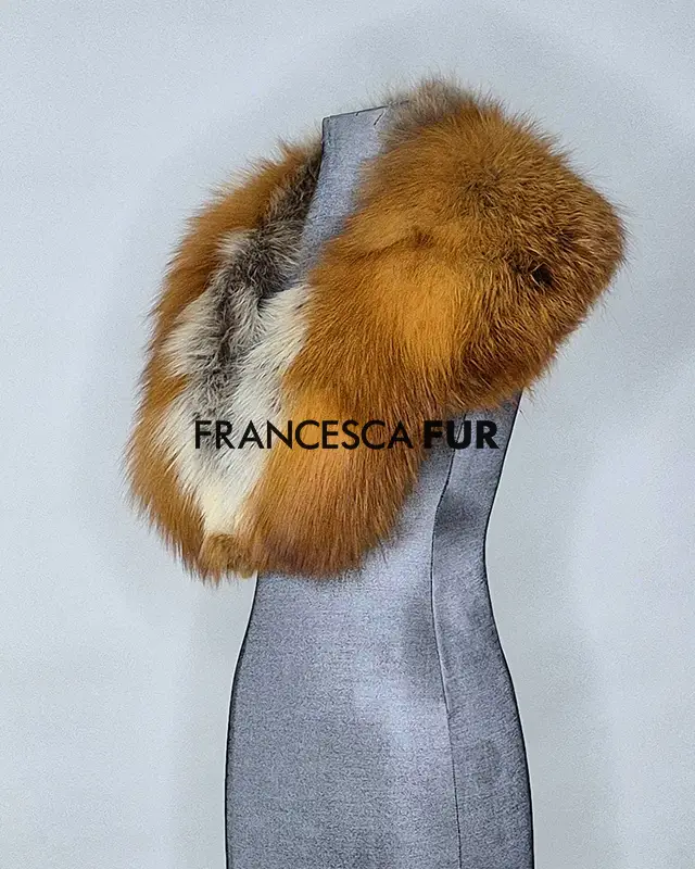 CANADIAN Red Fox Fur Collar