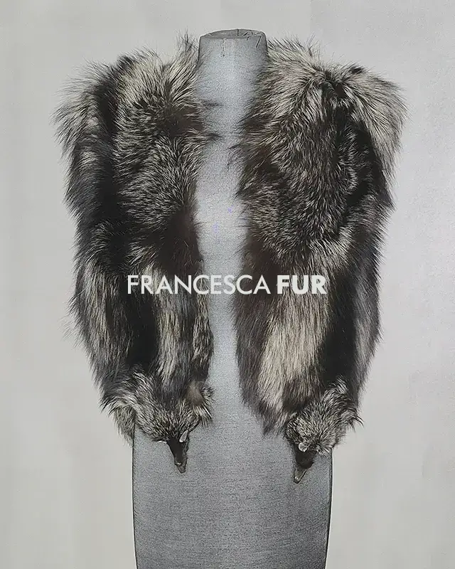 SILVER FOX Fur Vest/Gilet