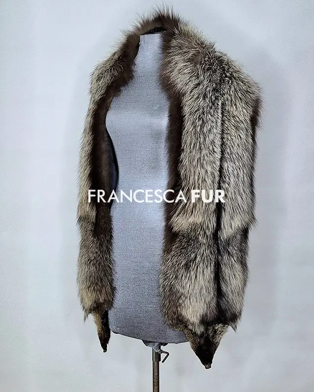 SILVER FOX FUR STOLE