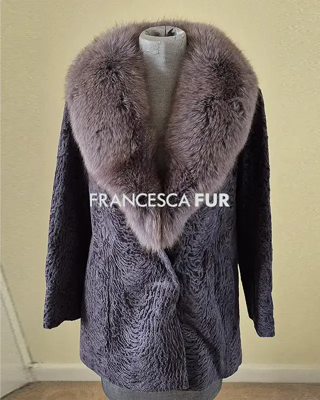 FOX FUR Collared Jacket
