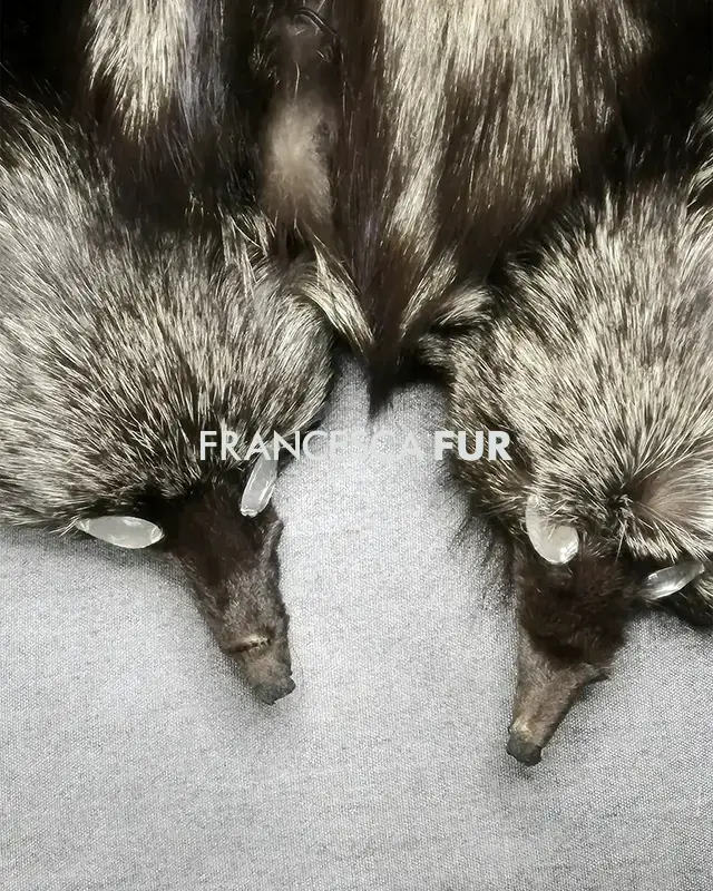 SILVER FOX Fur Vest/Gilet
