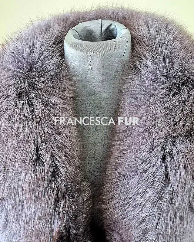 FOX FUR Collared Jacket