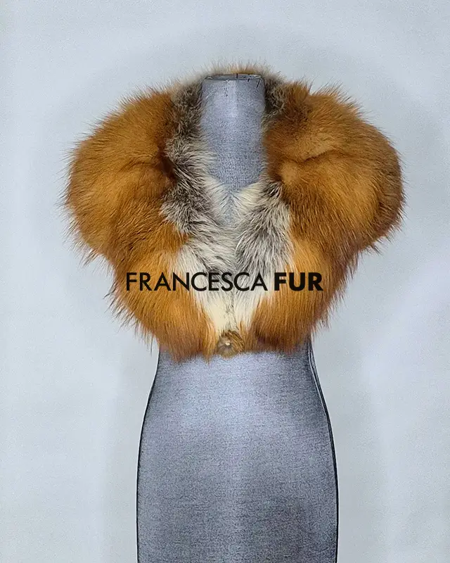 CANADIAN Red Fox Fur Collar