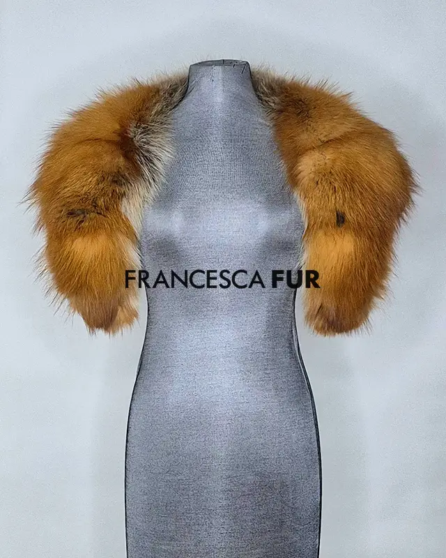 CANADIAN Red Fox Fur Collar