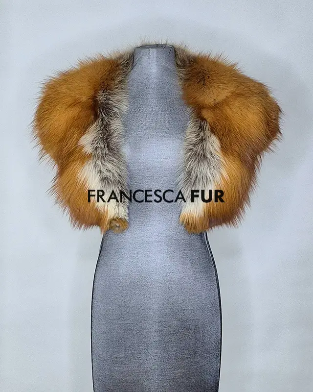 CANADIAN Red Fox Fur Collar