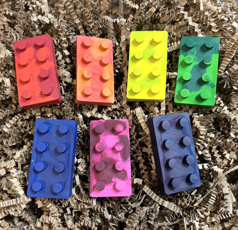 Duo Toned Lego Crayons