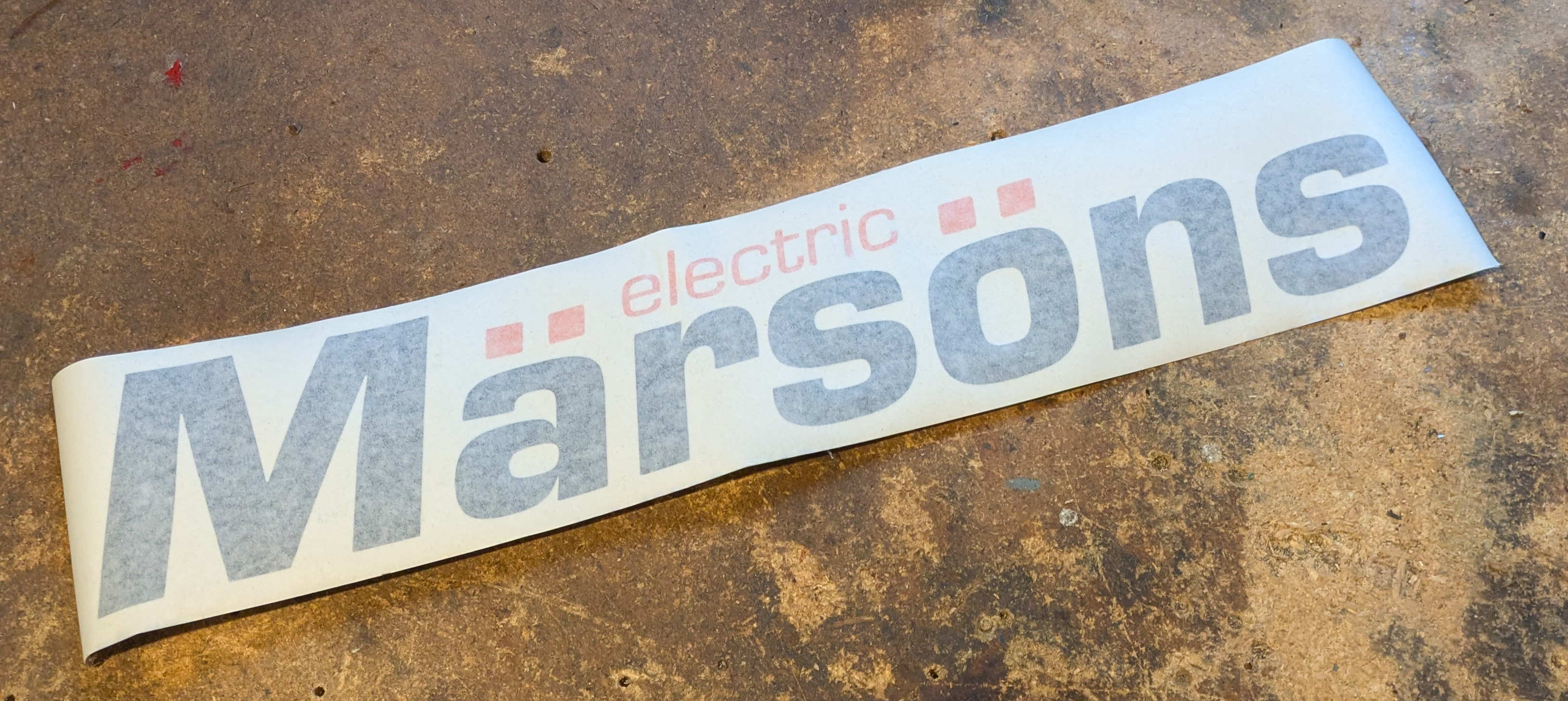 Boat decal Marsons Electric