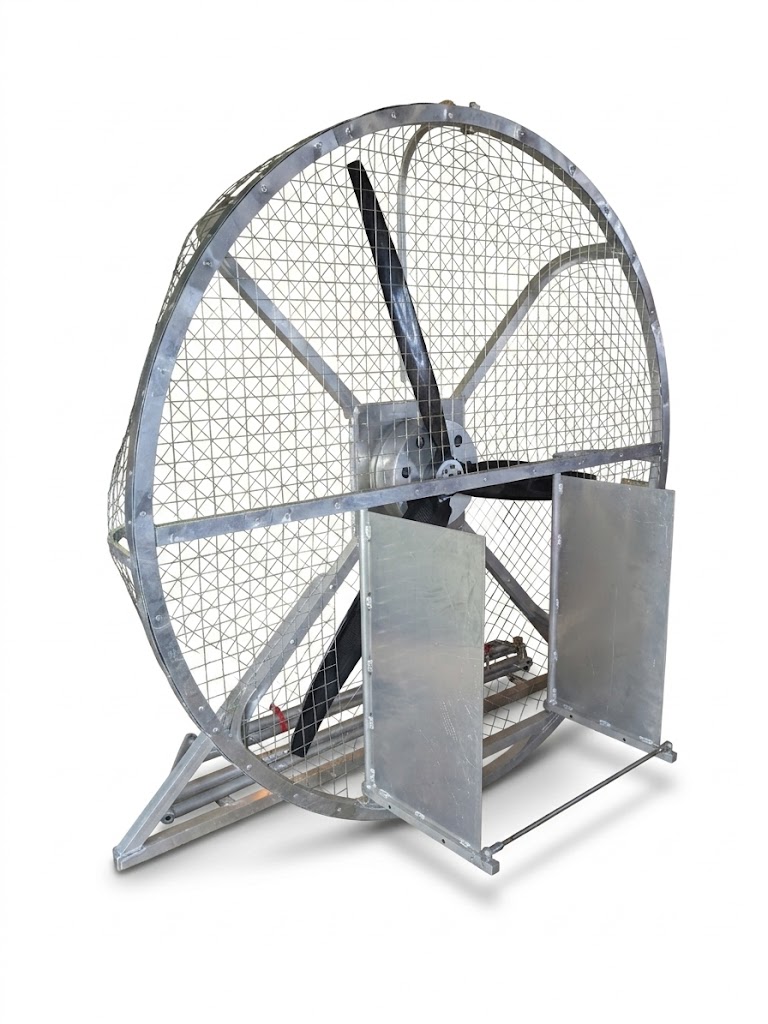 Cage, with motor and propeller