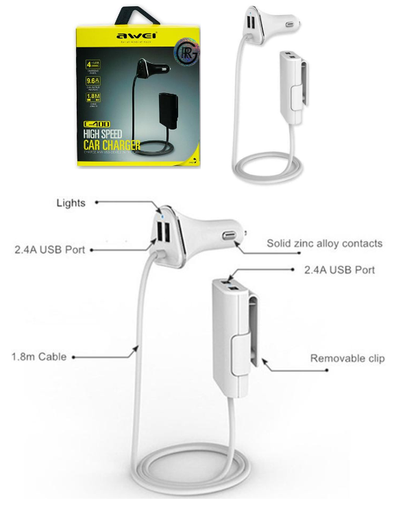 Awei C-400 High Speed Car charger