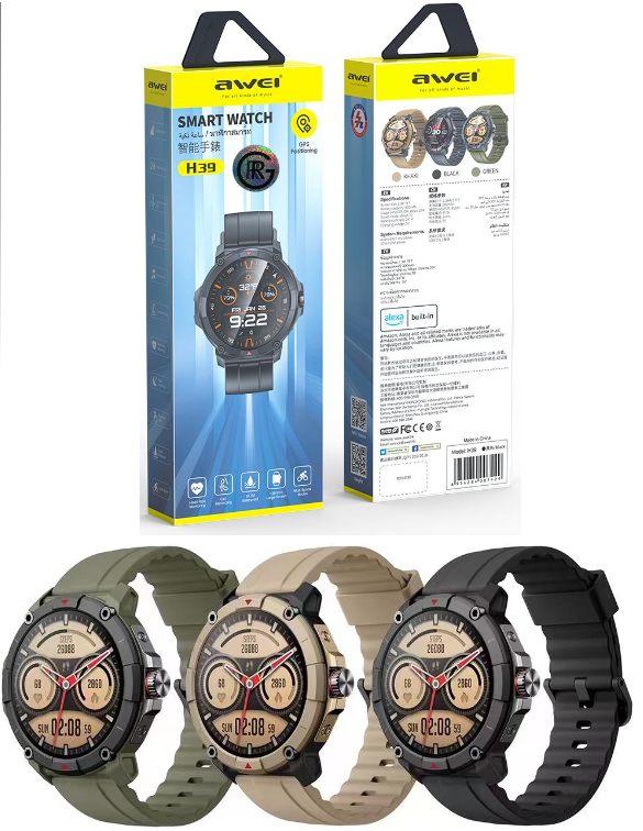 Awei H39 GPS Smart Watch Waterproof  Watch Bluetooth Call Sport Watch