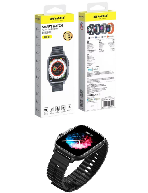 Awei H88 Smart Watch 2.01"HD TFT Screen Blood Pressure Heart Rate Sleep Monitoring