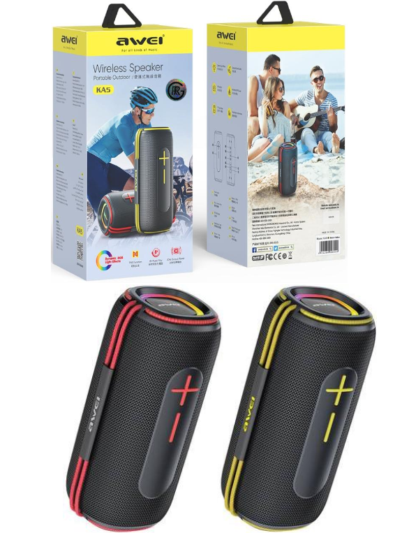 Awei KA5 Portable Bluetooth Speaker Bass Speaker Long Play Time HiFi Subwoofer