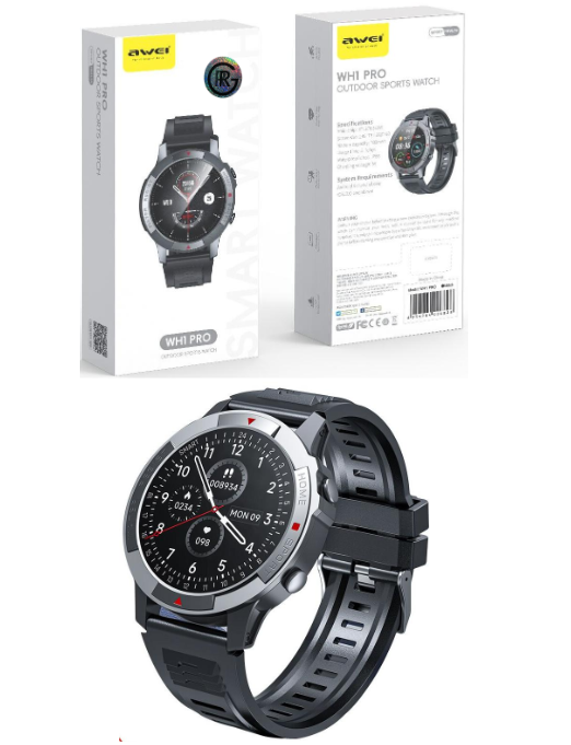 Awei WH1 Pro Smart Watch 1.45" Touchscreen, Heart Rate & Sleep Tracking