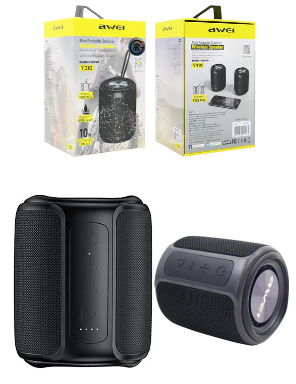 Awei Y310 TWS Mini Outdoor Portable Bluetooth Wireless Speaker Dynamic Sound