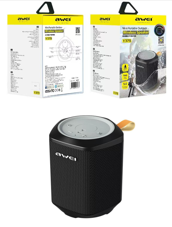 Awei Y379 Mini Portable Bluetooth Wireless Speaker Outdoor IPX6 Waterproof 