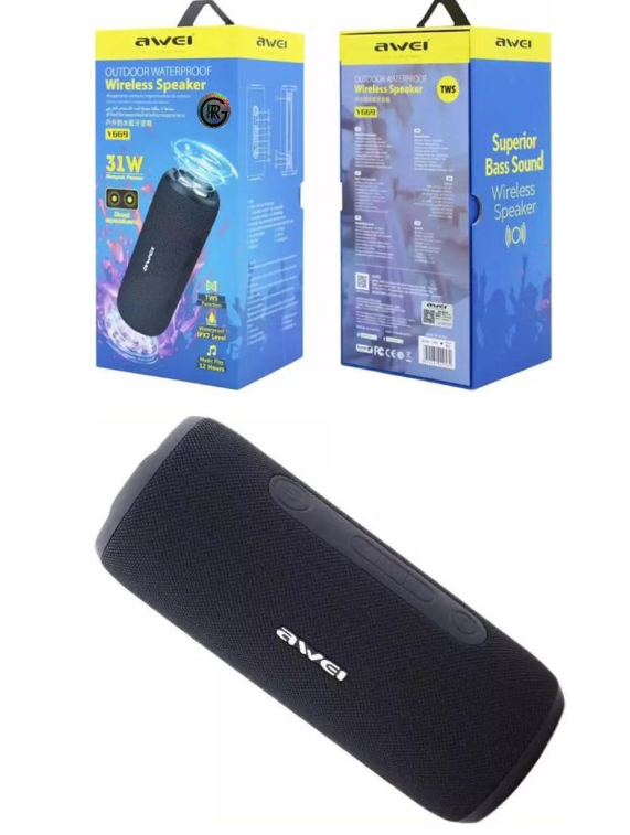 Awei Y669 Wireless Outdoor Speaker 31W Output Power Long Hours Music Play Time
