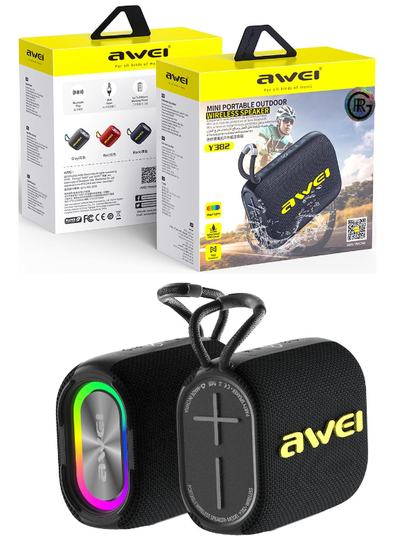 Awei Y382 Bluetooth Mini Portable Outdoor Wireless Speaker  Exellent Sound Quality