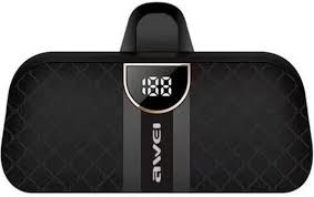 Awei P21K 5,000mAh Power Bank Mini with Connector Type-C Built In and light weight