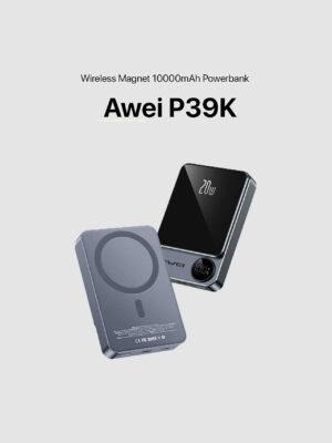 Awei P39K 10,000mAh Magnetic Wireless Power Bank Portable Fast Charging For Android & iOS