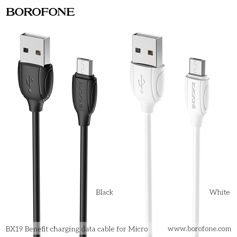 BOROFONE BX19 High Speed Charging Data Cable, 2.4A, USB to Micro