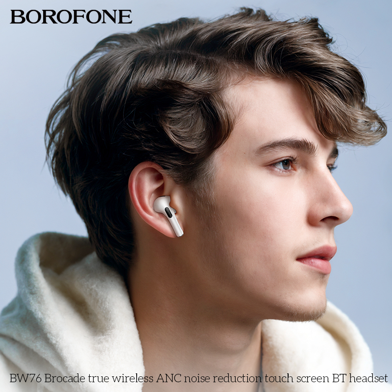 BOROFONE BW76 Brocade true wireless ANC noise reduction touch screen BT headset