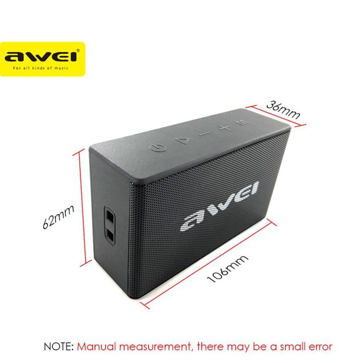 Awei Y665 Portable Wireless Bluetooth Speaker Stereo IPX6 Waterproof 