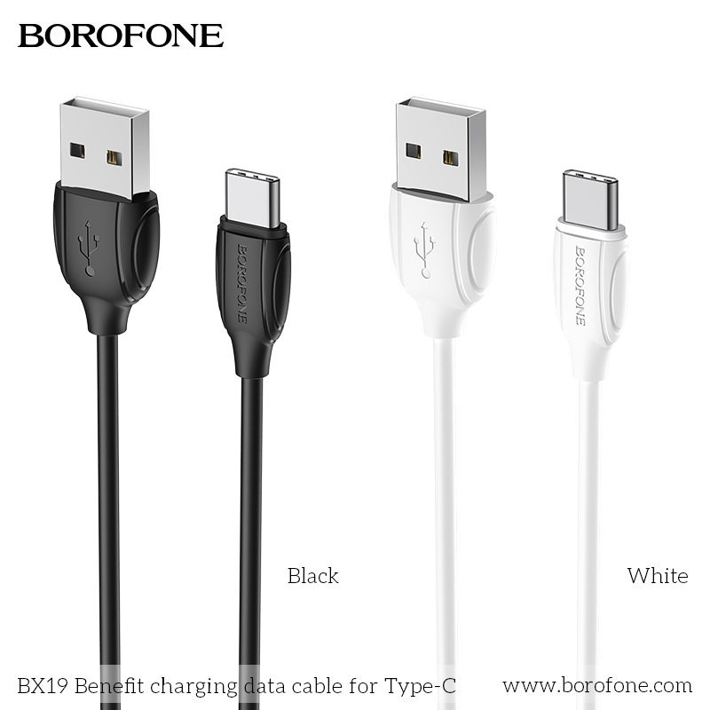 BOROFONE BX19 High Speed Charging Data Cable, 3A, USB to Type-C