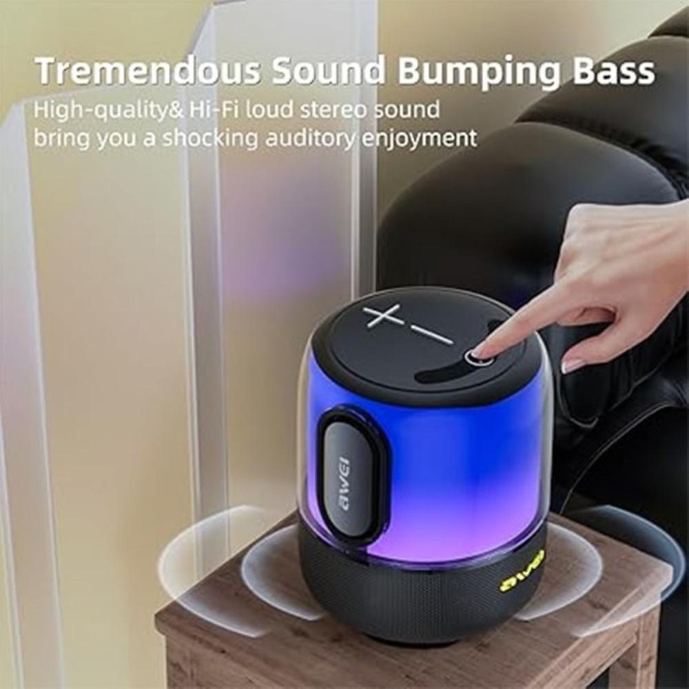 Awei Y680 Bluetooth Speaker Dual Pairing Subwoofer 360° Full Surround Sound 