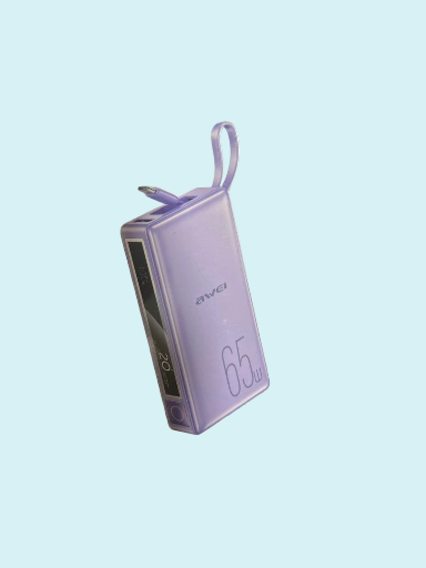 Awei P97K 20,000mAh Power Bank includes a built-in 2-in-1 charging cable
