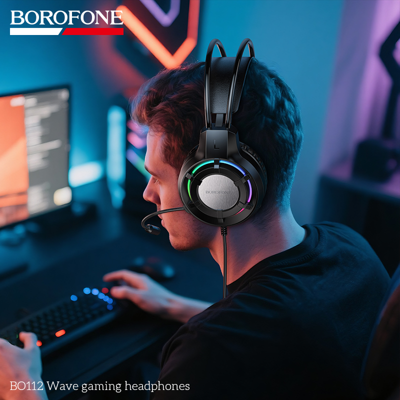 BOROFONE BO112 Wave Gaming Wired Headphone with Mic
