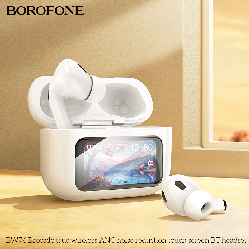 BOROFONE BW76 Brocade true wireless ANC noise reduction touch screen BT headset