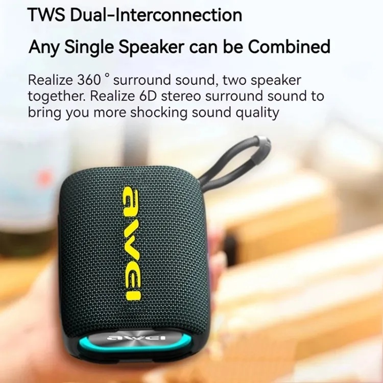 Awei Y382 Bluetooth Mini Portable Outdoor Wireless Speaker  Exellent Sound Quality