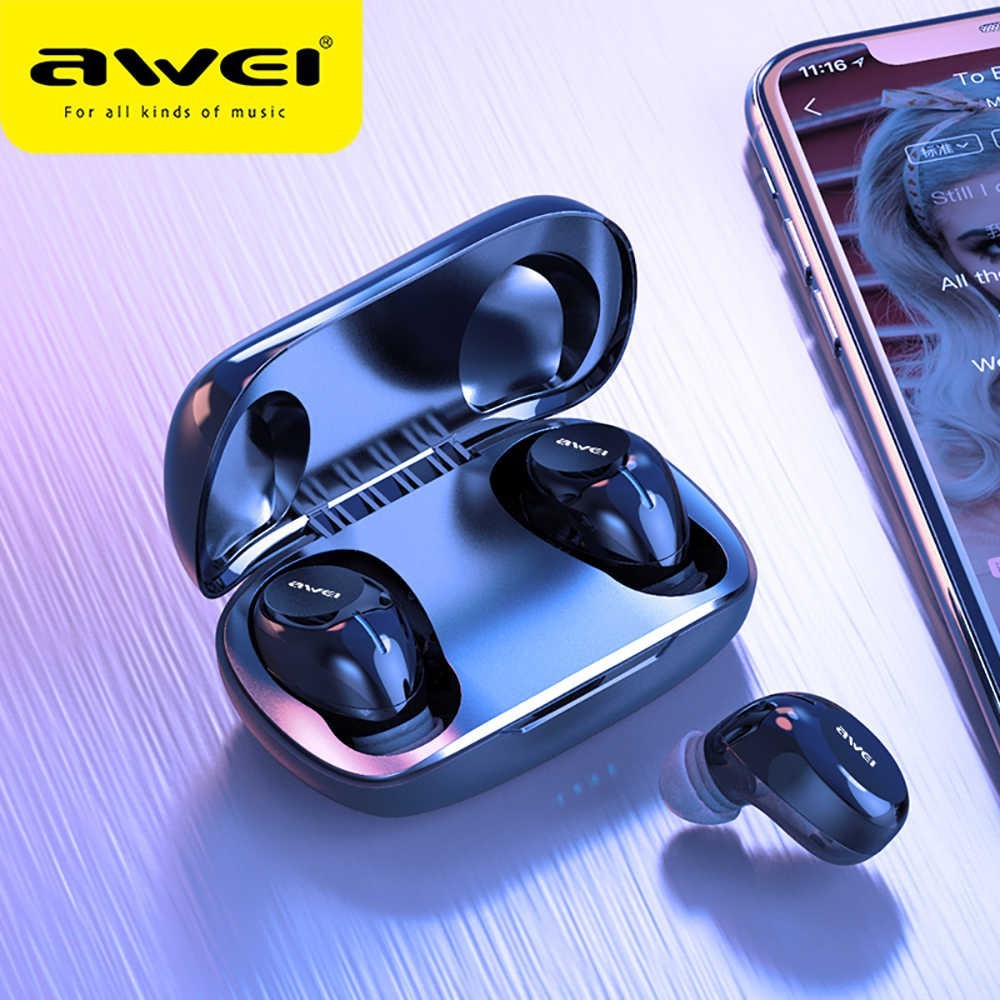 Awei T20 ENC True Wireless Sports Earbuds With Charging Case IPX4 Waterproof