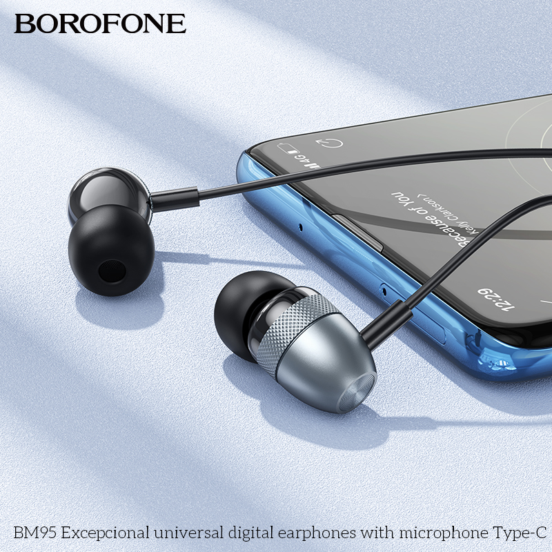 BOROFONE BM95 Excepcional universal digital earphones with microphone Type-C