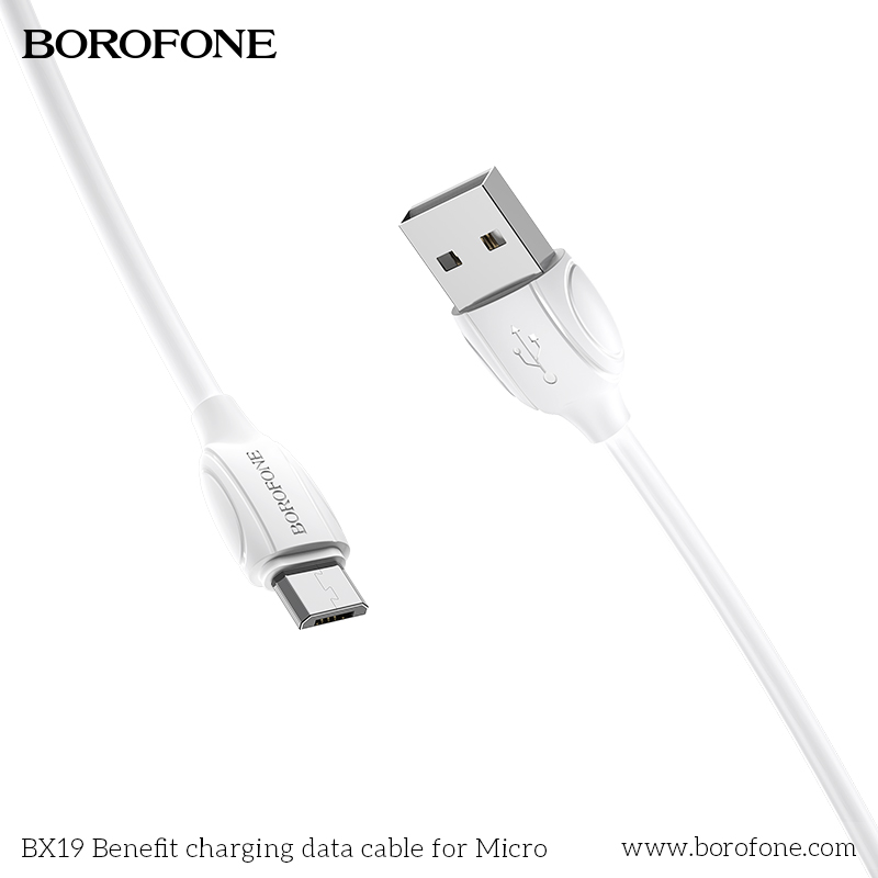 BOROFONE BX19 High Speed Charging Data Cable, 2.4A, USB to Micro