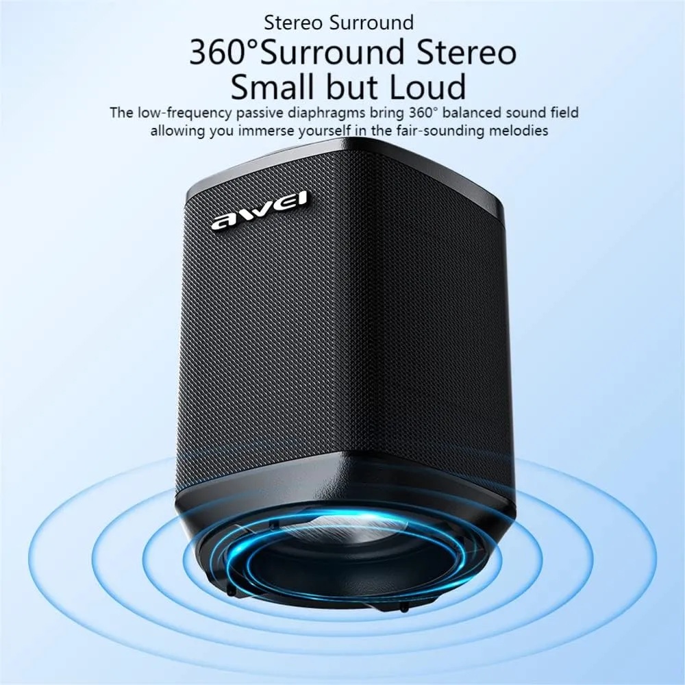 Awei Y379 Mini Portable Bluetooth Wireless Speaker Outdoor IPX6 Waterproof 