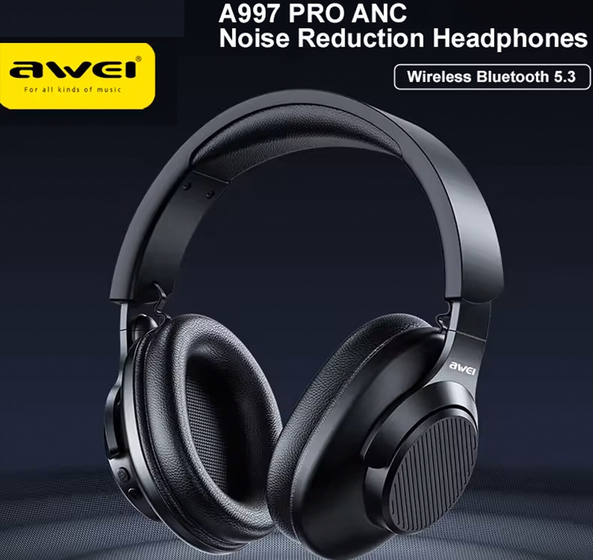 Awei A997Pro Noise Cancelling Headset Wireless Gaming Headphones With Mic