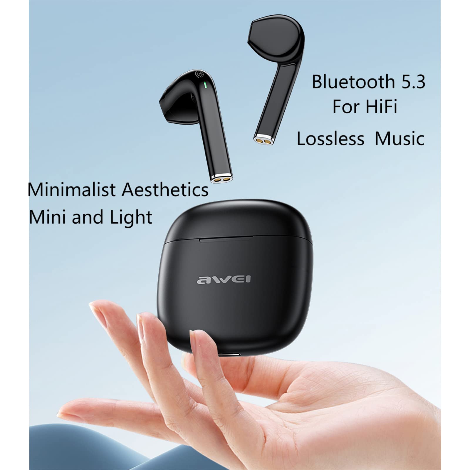 Awei T26 Pro Ture Wireless Sport Bluetooth Earphone Noise Canceling with Mic 