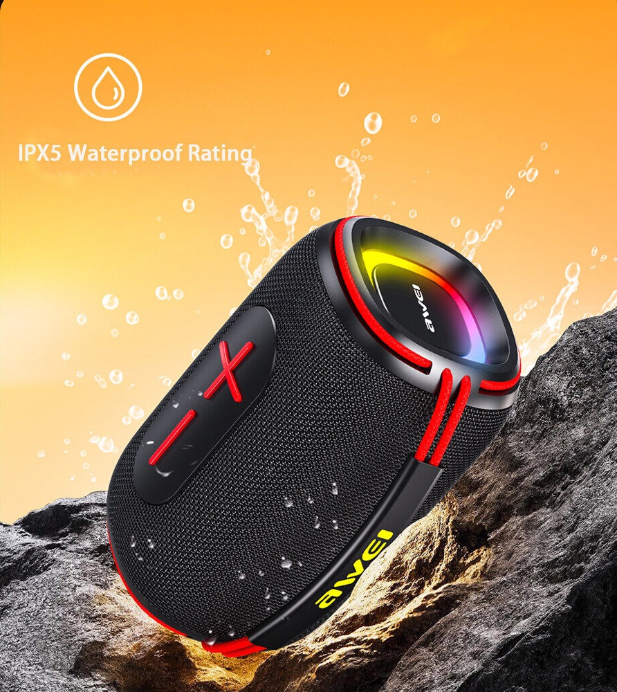 Awei KA9 Bluetooth Speaker Bass Subwoofer 15W Portable Waterproof Support TWS Pairing