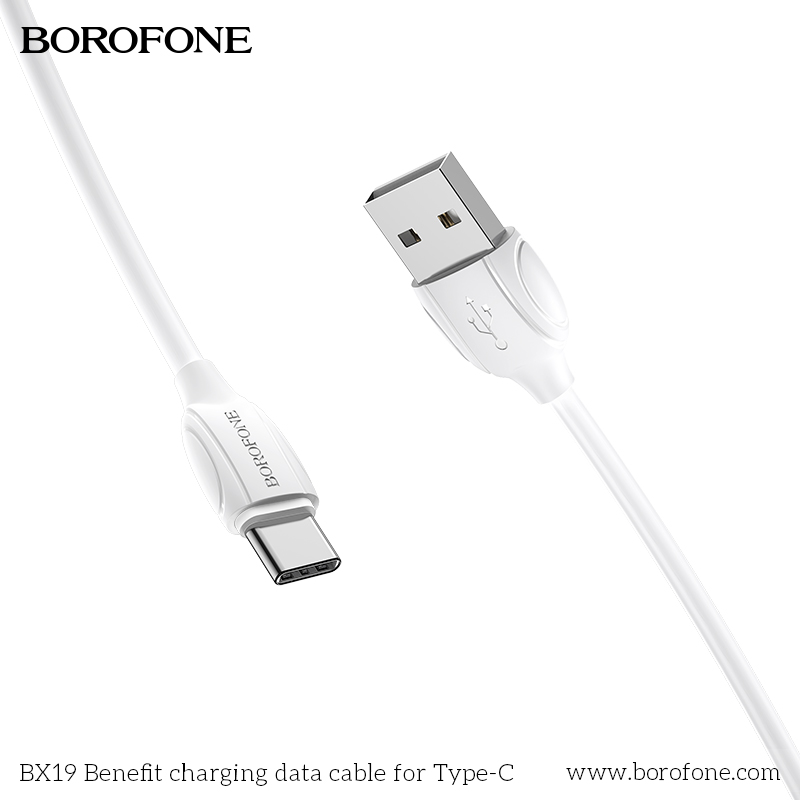 BOROFONE BX19 High Speed Charging Data Cable, 3A, USB to Type-C
