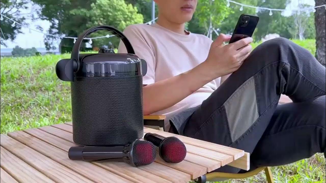 Awei Y388 Karaoke Wireless Bluetooth Speaker with 2 Microphones