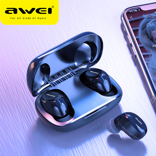 Awei T28 True Wireless Bluetooth Earphone HiFi Sound Gaming Earpiece